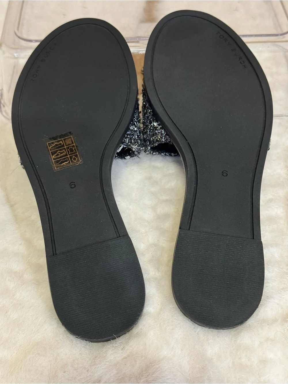 Tory Burch Sequin Slide Sandals